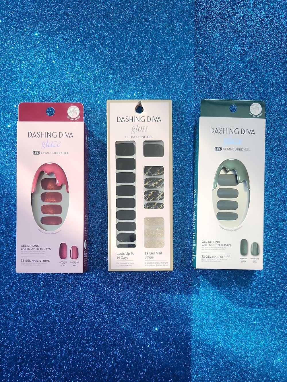 Dashing Diva Gel Nail Strips Lot NwT